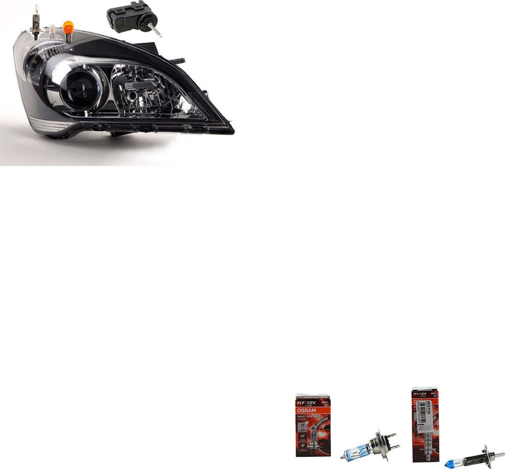 Johns, Scheinwerfer + Osram Night Breaker Laser passend für Kia Cees Pro Ceed - Rechts 921302B000 921303K000 921021H070 921021H170 921021H500