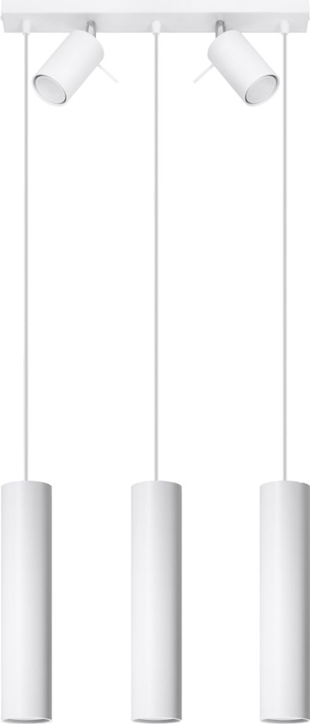 Hängeleuchte RING 3 weiß 5xGU10 10W Stahl 100x5x45cm Sollux Lighting