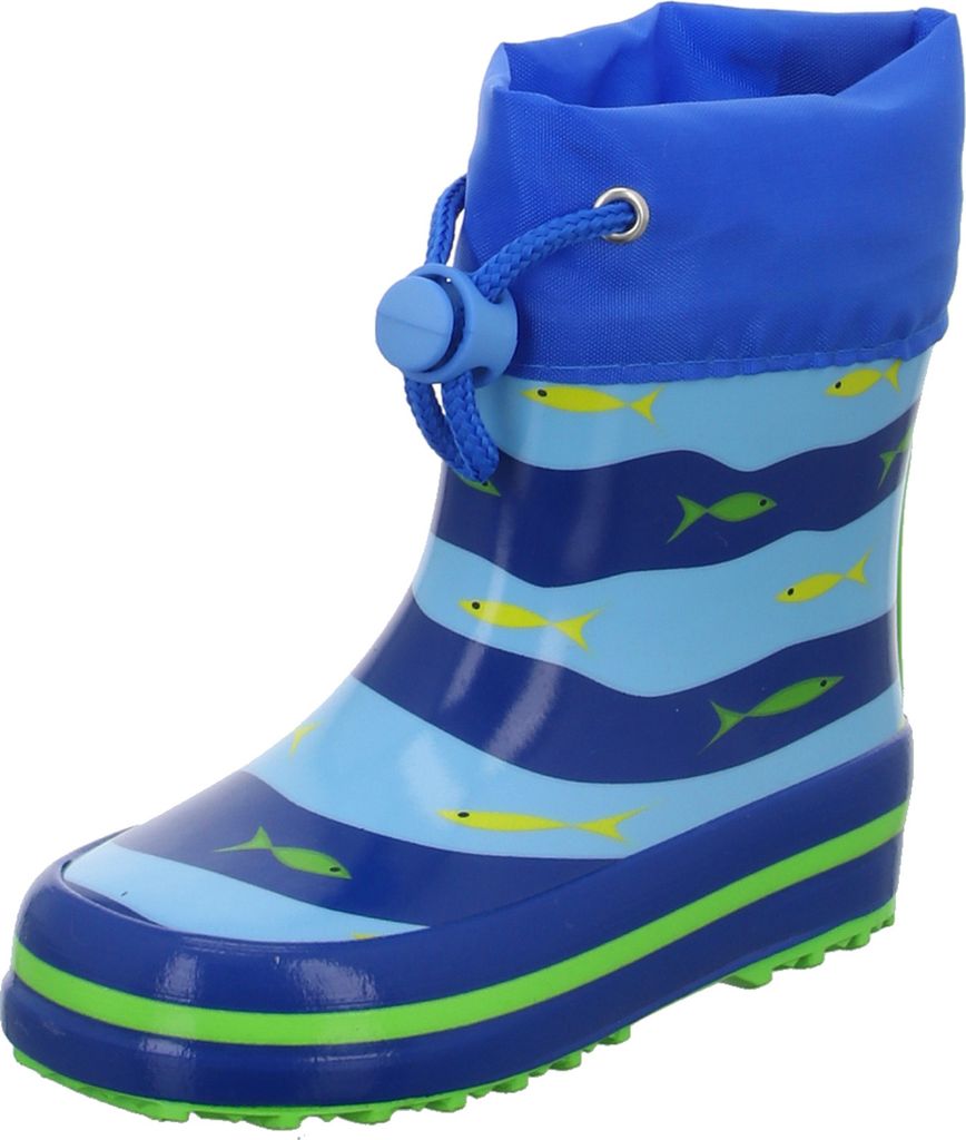 Sneakers Kinder-Gummistiefel gefüttert Fische Blau, Farbe:blau, EU Größe:26