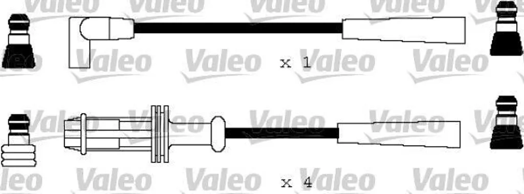Set Cavi Accensione Valeo 346367 – 4 Pezzi In Silicone, Diametro 8 Mm, Lunghezza 180 Mm