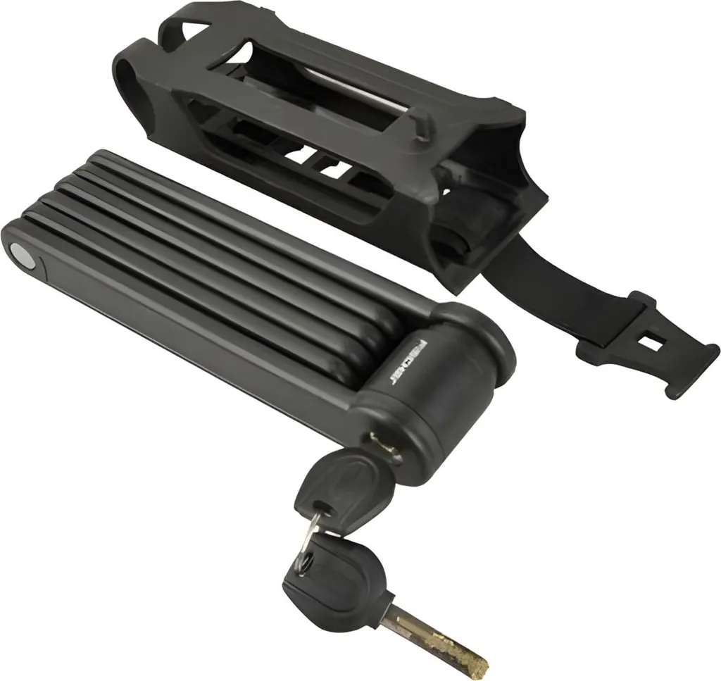 Antivol Pliable Fischer 85852 Stop au Vol et aux Rayures sur le Cadre
