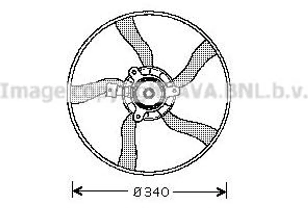 Ventilateur radiateur robuste AVA CN7532 pour Xsara - Standard OE 125396