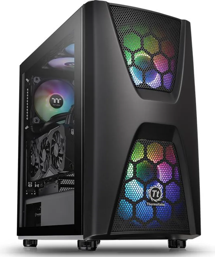 Thermaltake Commander C34 Nero - Case Gaming Airflow 2x200mm ARGB