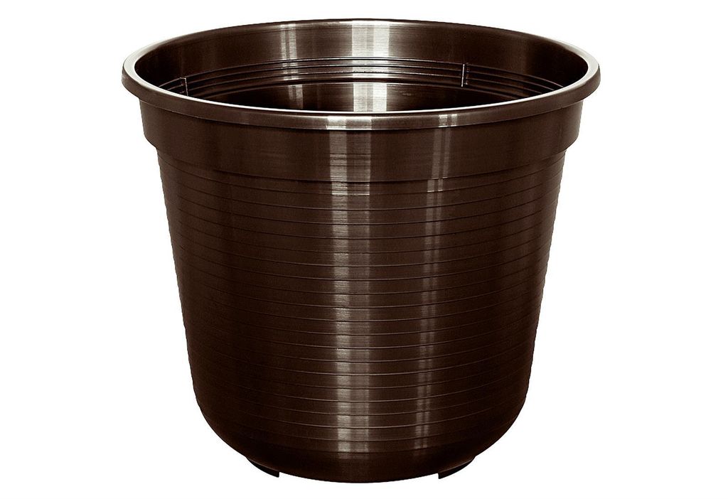 Geli Blumentopf STANDARD Braun Ø 20 cm - Kunststoff Produktbild 