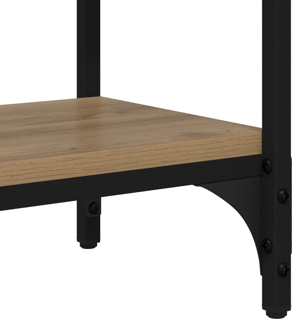 SYFAX™ Tavolo Consolle Rovere Artigianale 80x29x75 cm - Mobile Ingresso - 8