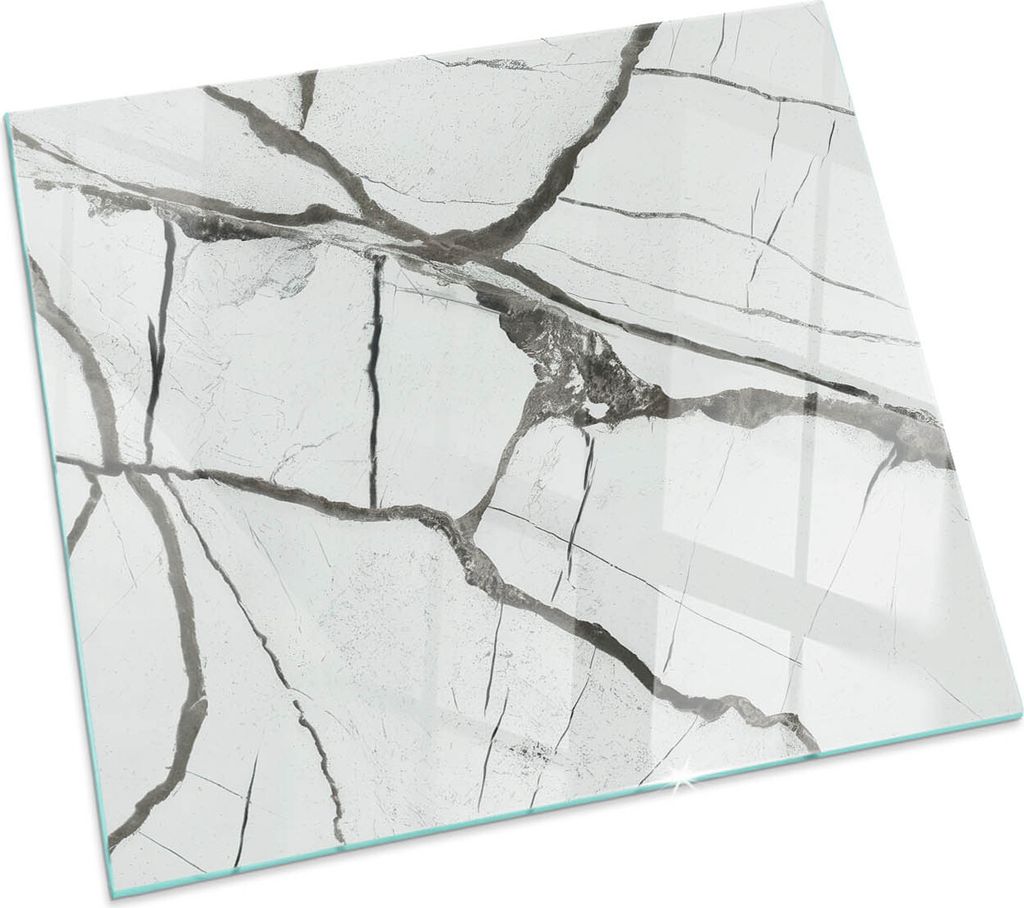 Marmor mit Aderung – Glasbodenplatte für – Kaminofen – Kaminplatte Glas – Schutzglas – Funkenschutzplatte –Glasbodenplatte Feuerfeste ...