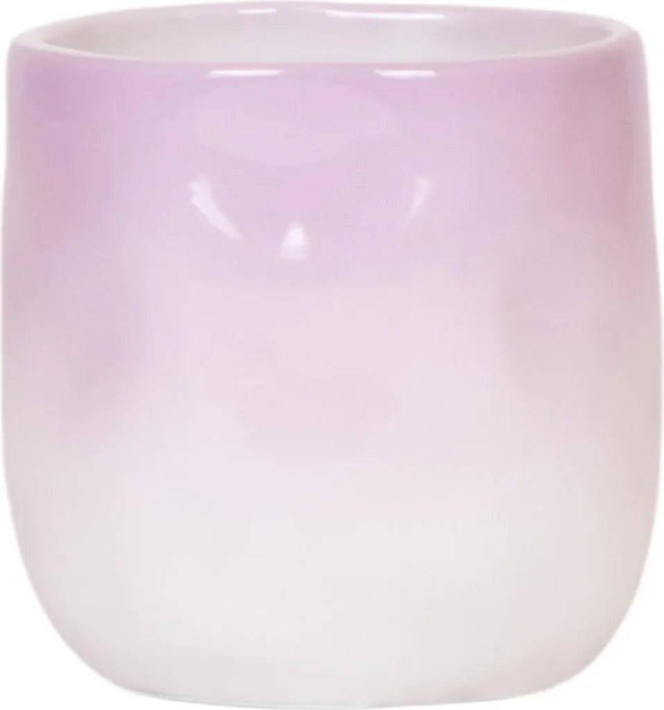 Cache-pot rose Ø9cm étanche pour protéger vos meubles avec élégance