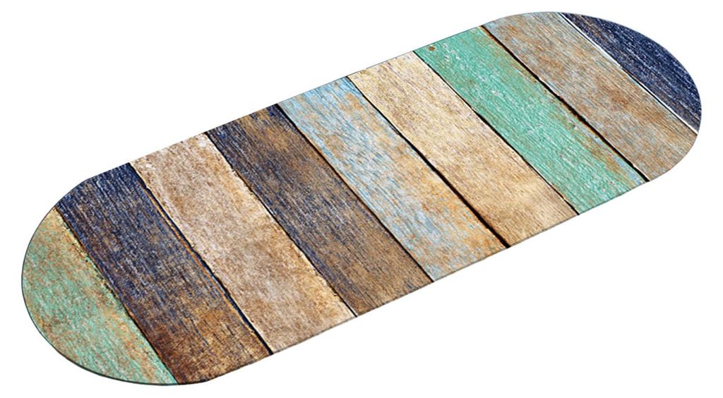 Ovale Tischdecke in Holzoptik, mit elastischen Kanten, rustikale, wasserdichte Tischdecke für Zuhause, Landhausstil, drinnen und draußen.