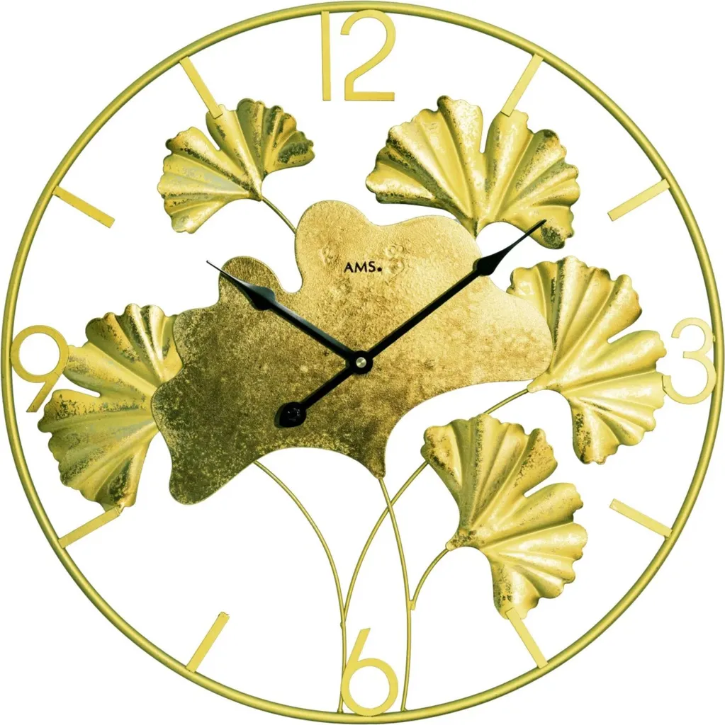 Horloge Murale de Salon 50cm AMS 9703 Quartz - Décoration Grand Format
