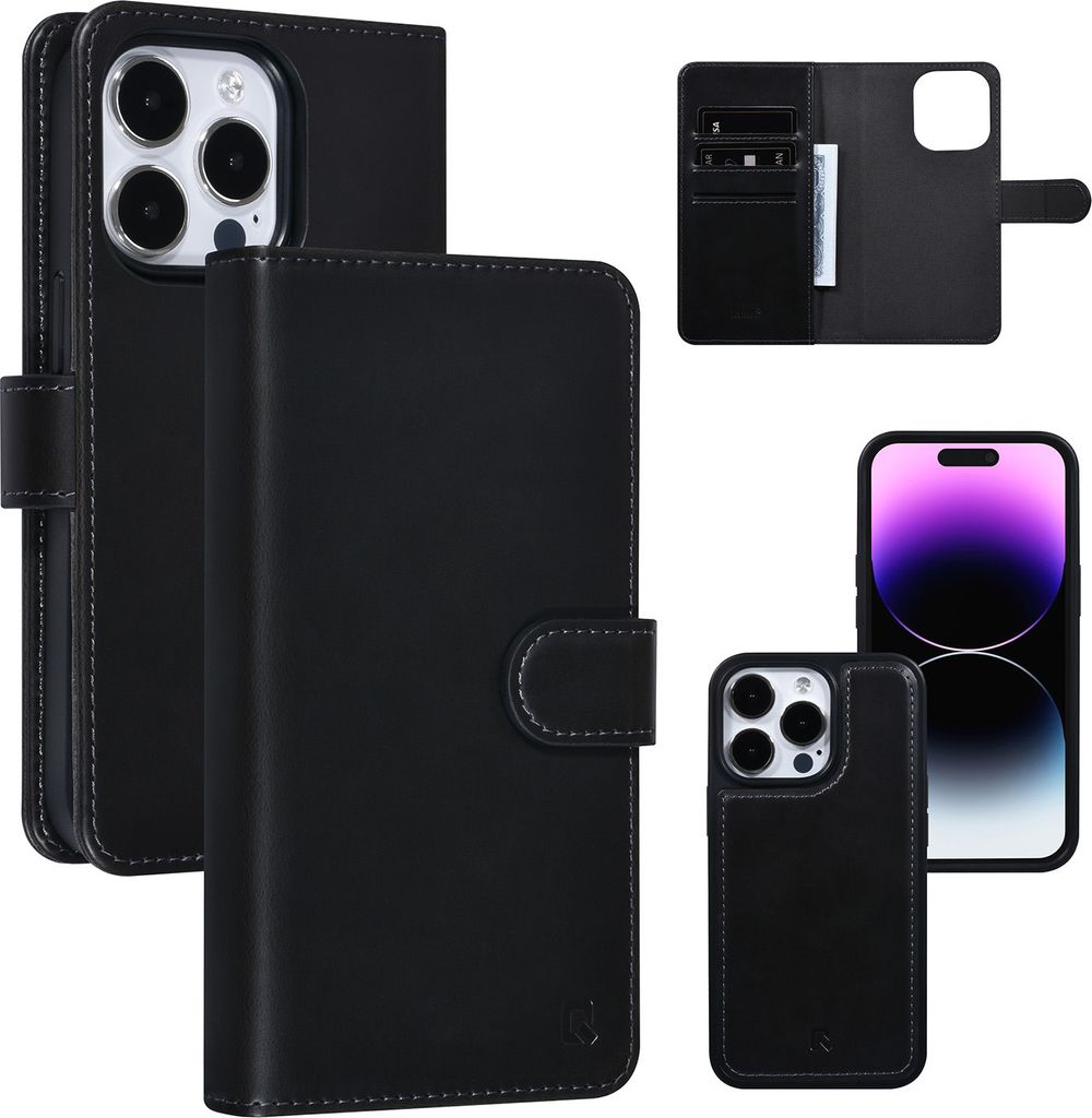 UNIQ Accessory iPhone 14 Pro Book type case - Card holder - Black