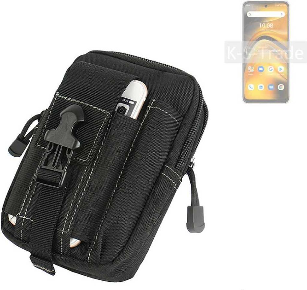 K-S-Trade Gürtel Tasche kompatibel mit UMIDIGI A13 Pro 5G Gürteltasche Holster Schutz Hülle Handy Hülle Smartphone outdoor Handy-Hülle schwarz