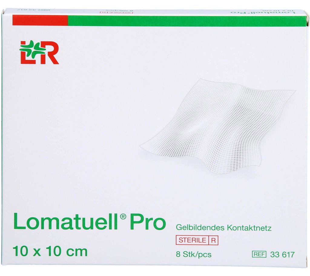 Lomatuell Pro 10x10cm steril, 8 St VER Produktbild 