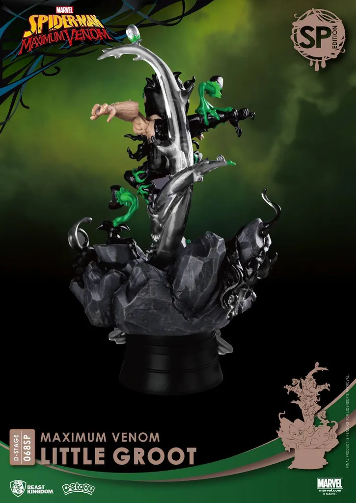 Figurine Marvel Groot Venom de Qualité Supérieure 16cm D-Stage Diorama - 3