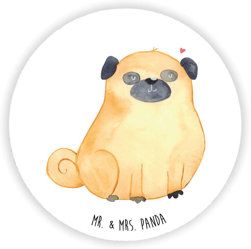 Mr. & Mrs. Panda magnet Mops - Weiß - Geschenk, Kühlschrank, haftmagnet, Liebe, Hund, rundmagnet, Sprüche, für, Kühlschrankmagnet, Knuffig, Hu...