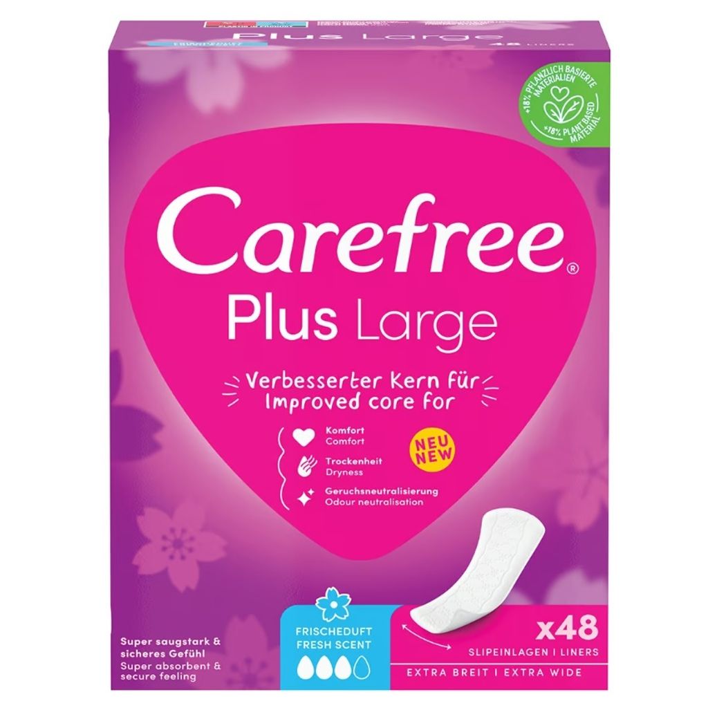 Carefree Plus Large Slipeinlagen, 48 Stück Produktbild 