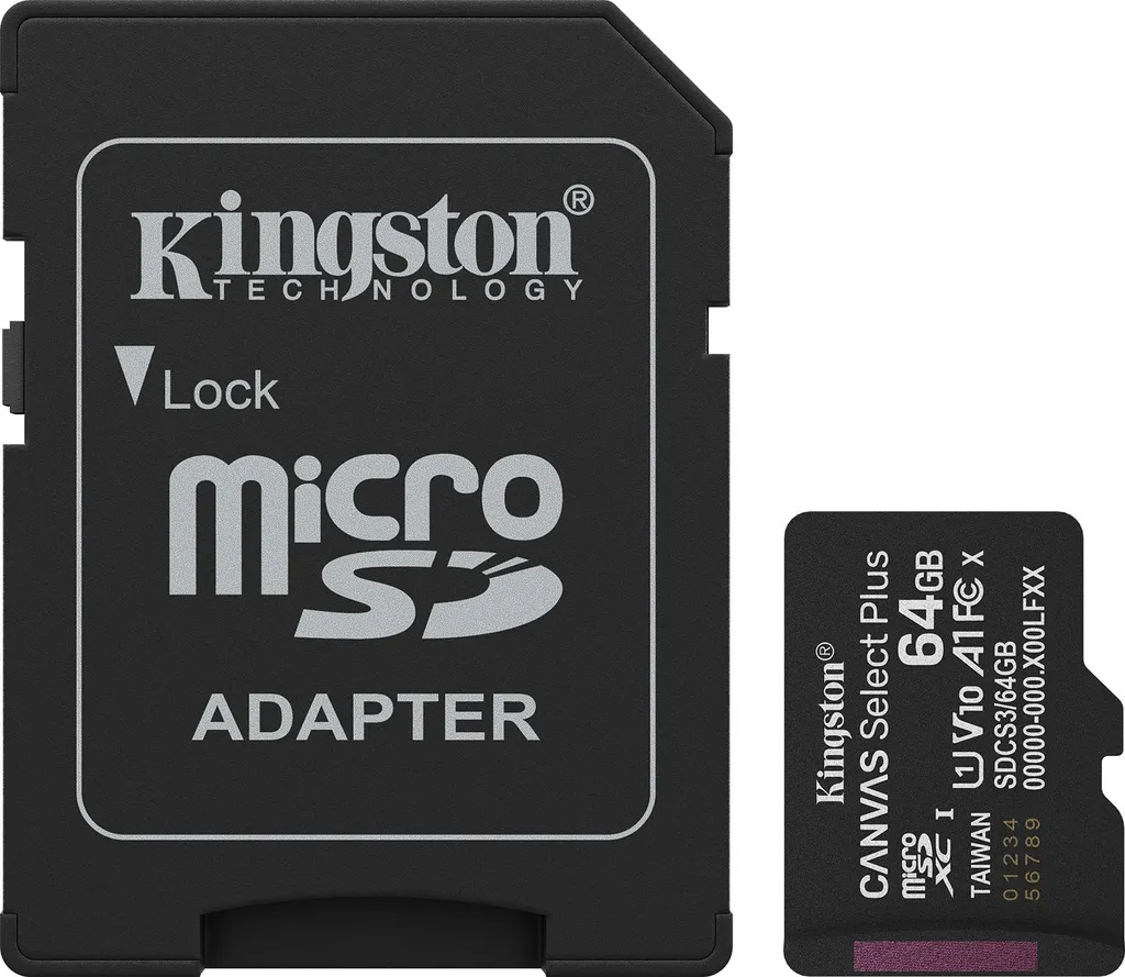 MicroSD 64GB Kingston Canvas Select Plus - Gaming e App alla Massima Velocità