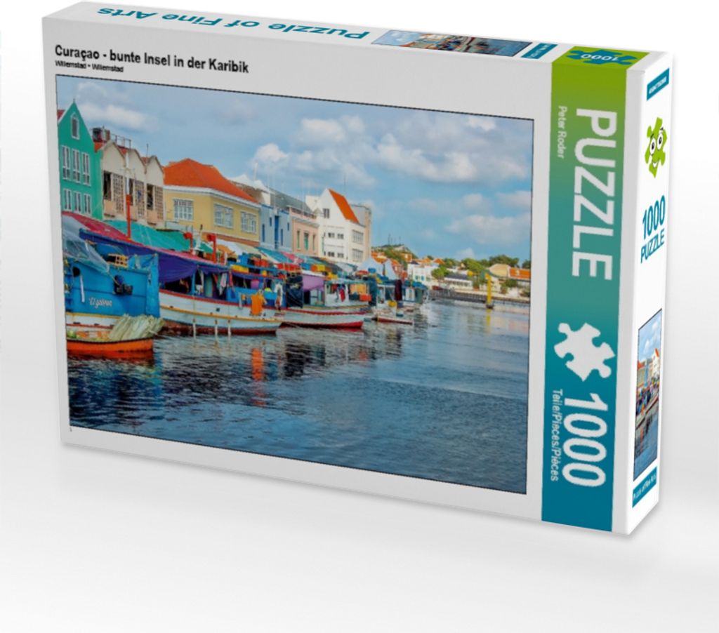 CALVENDO Puzzle Curaçao - bunte Insel in der Karibik | 1000 Teile Lege-Größe 64x48cm Foto-Puzzle für glückliche Stunden