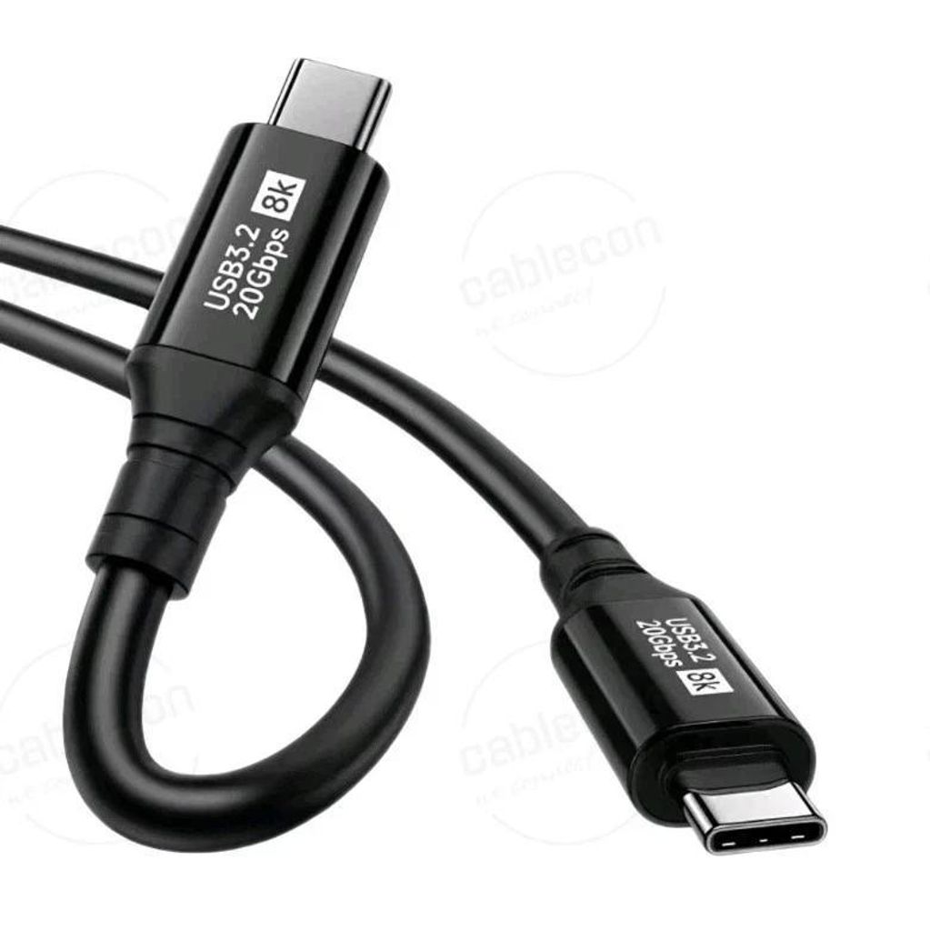 USB-C 3.2 Typ-C-C Kabel 5A PD 100W Laptop Handy Produktbild 