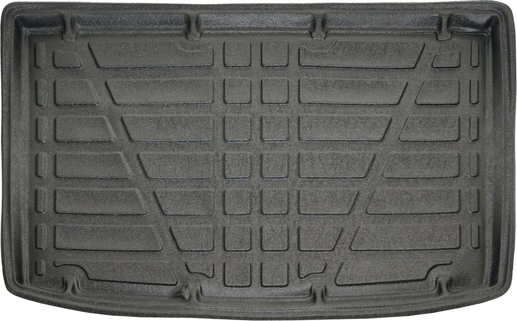 SCOUTT | Kofferraumwanne Laderaumwanne Kompatibel mit BYD Dolphin ab 2024, mit Hoher Rand, Kofferraum-Schutzmatte, Geriffelt, Aufrollbar, Schwarz