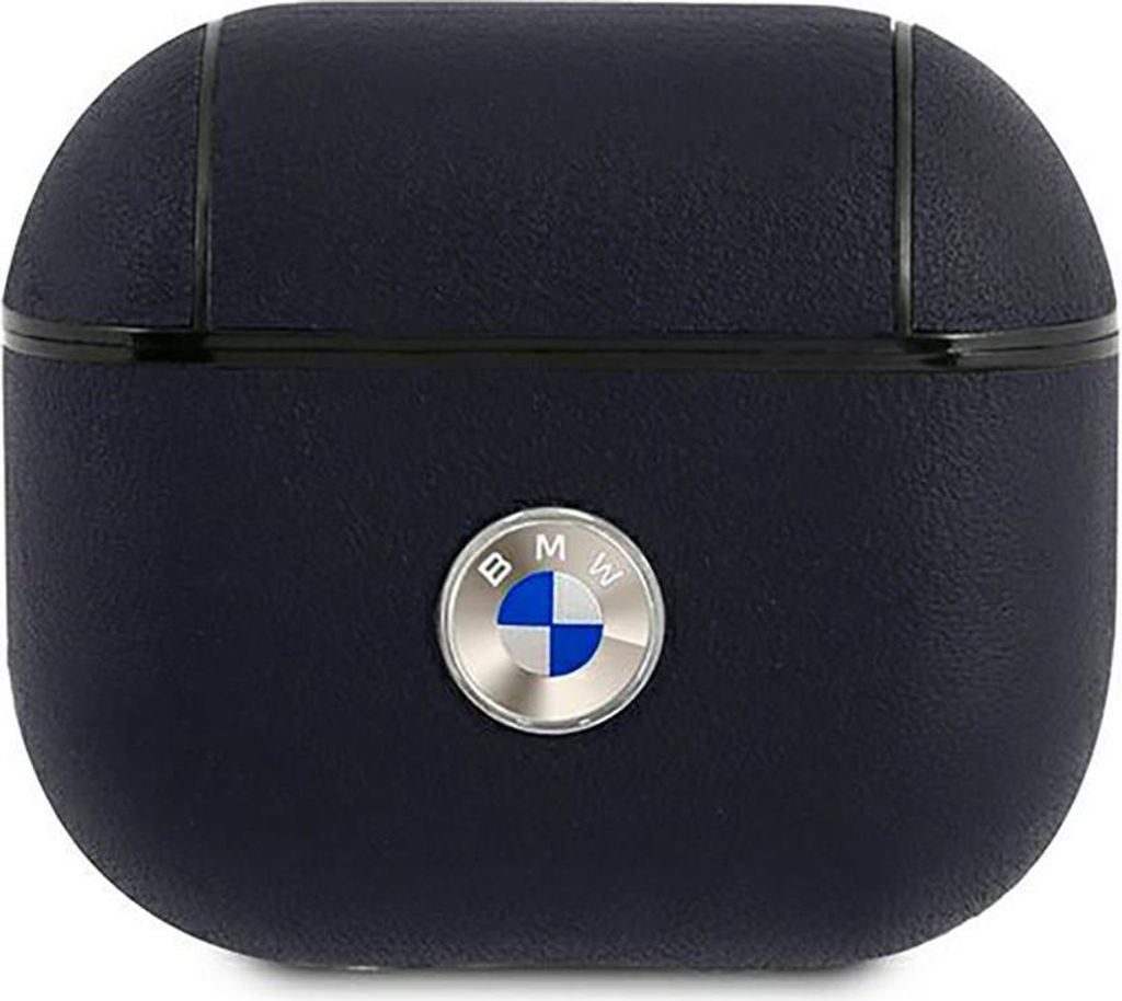 BMW BMA3SSLNA AirPods 3 Abdeckung navy Geniune Leder Silber Logo