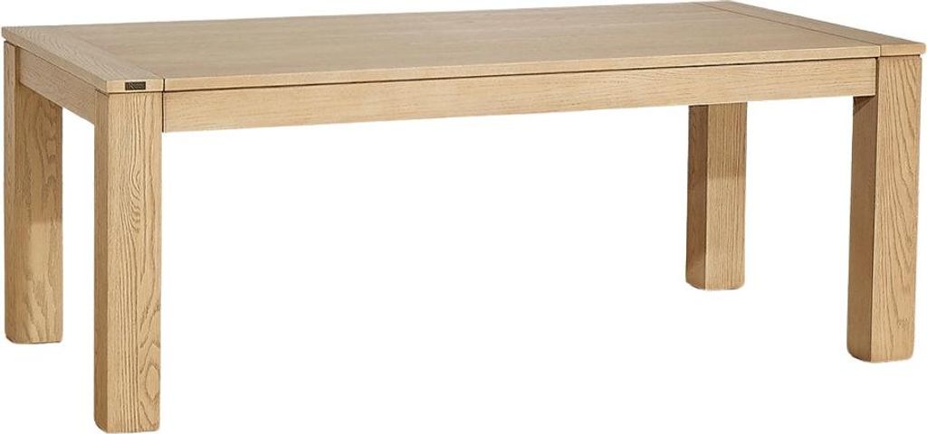 Rechteckiger Tisch aus Eiche mit 1 Verlängerung, 8/10 Gedecke