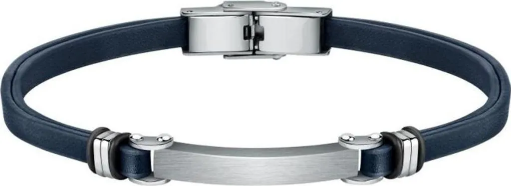 Bracciale Sector SZV95 Uomo: Pelle Blu e Acciaio collezione Bandy 2026