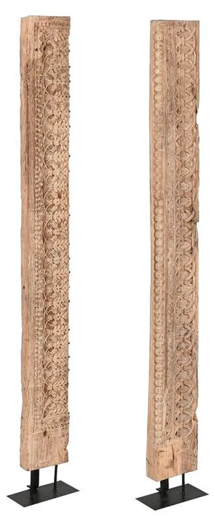 Mannequin de vitrine Home ESPRIT - Buste de décoration noir et bois