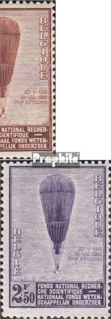 Briefmarken Belgien 1932 Mi 344-346 (kompl.Ausg.) postfrisch Wissenschaft