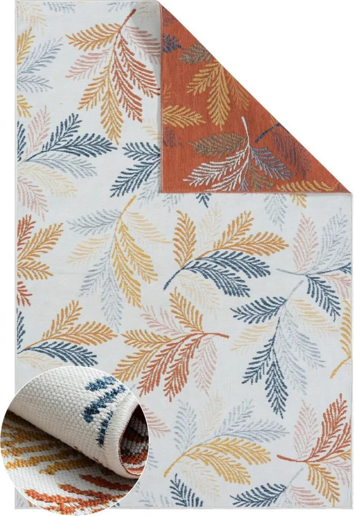 Tapis de salon et terrasse Maple Cream 120x170 cm haute résistance aux UV