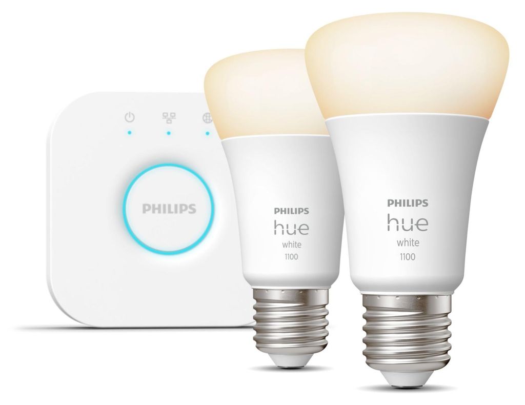 White Starter-Kit E27 (zwei Lampen, eine Hue-Bridge, Produktbild 