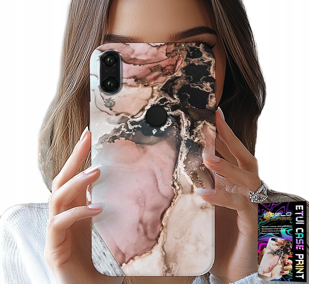 Hülle Für Huawei Y7 2019 - Elegante Marmor Mode Muster + Glas