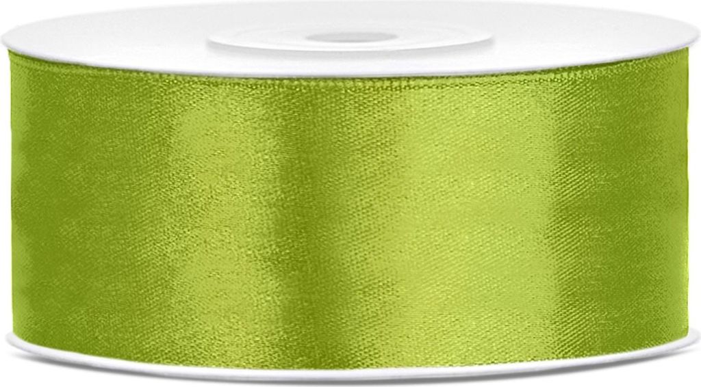 Satinband Apfelgrün Breit 25m - Einheitsgröße Produktbild 