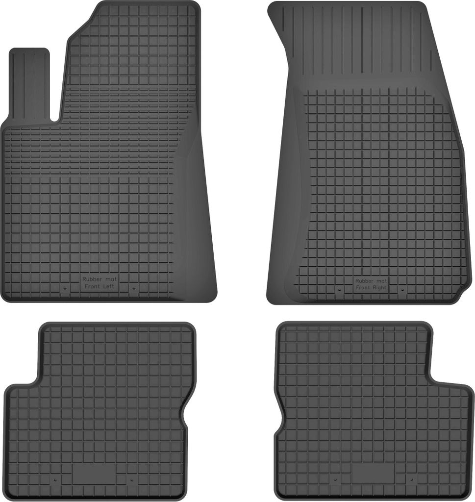 Gummifußmatten 4er Set, universell für: Fiat 500X Crossover (2014-2018)