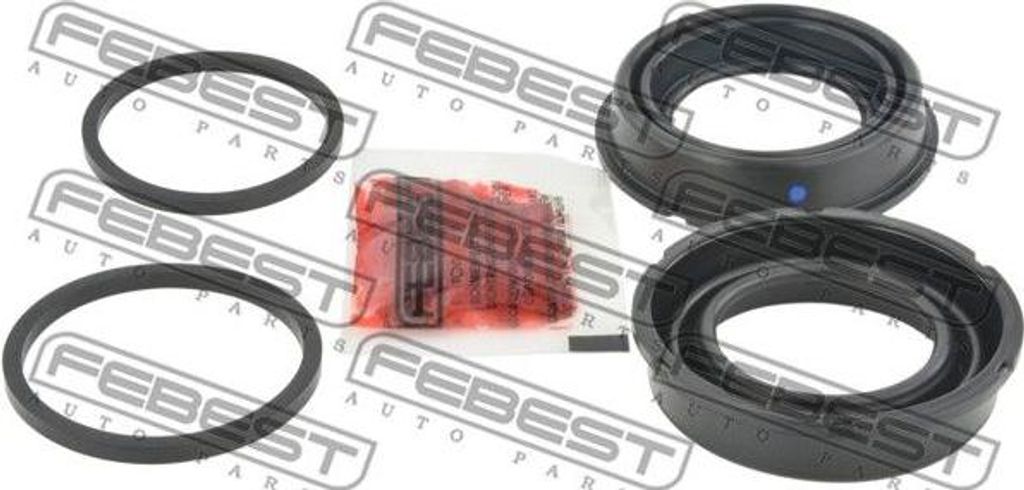 FEBEST 2375-T6F Reparatursatz, Bremssattel OE A0034204083 kompatibel mit E-Klasse, GL-Klasse, M-Klasse, R-Klasse, XC60, XC90, Multivan V, Multivan ...