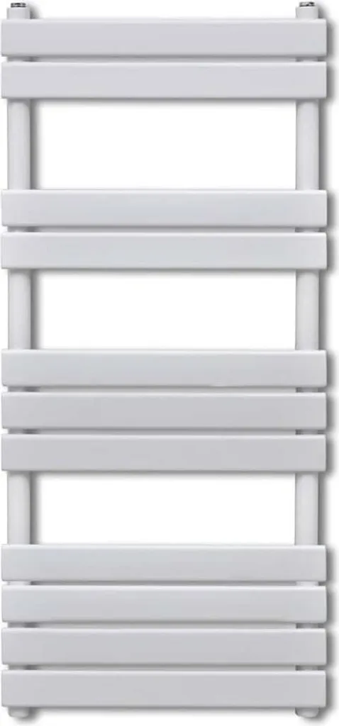 vidaXL Radiateur sèche-serviettes droit 600x1200 mm blanc pour salle de bain