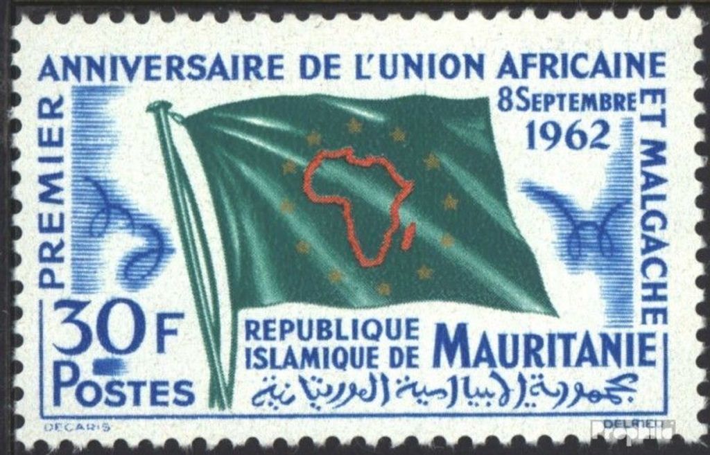 Briefmarken Mauretanien 1962 Mi 194 (kompl.Ausg.) postfrisch UAM