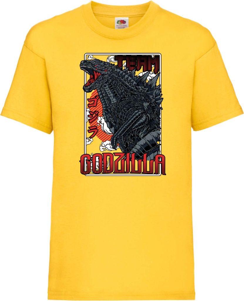 Kinder T-Shirt Godzilla 02 Godjira, 3-4 Jahr - 104 / Gelb