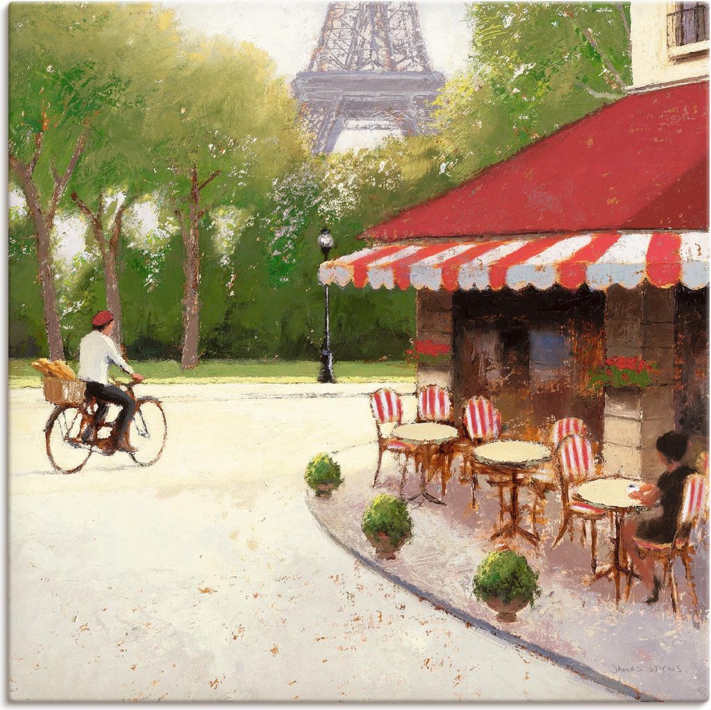 ARTland Leinwandbild Café du Martin III Größe: 50x50 cm