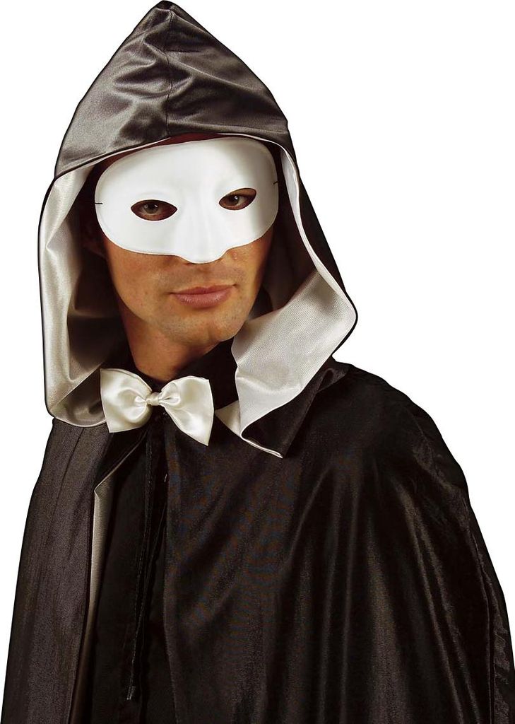 Masque pour les yeux Phantom Accessoire de bal masqué blanc Image du produit 