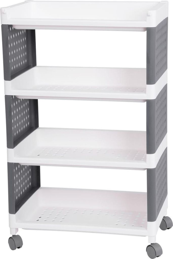 Etagere MagicHome Rolly, plastique, 4 etageres, 49x29x75,5 Image du produit 