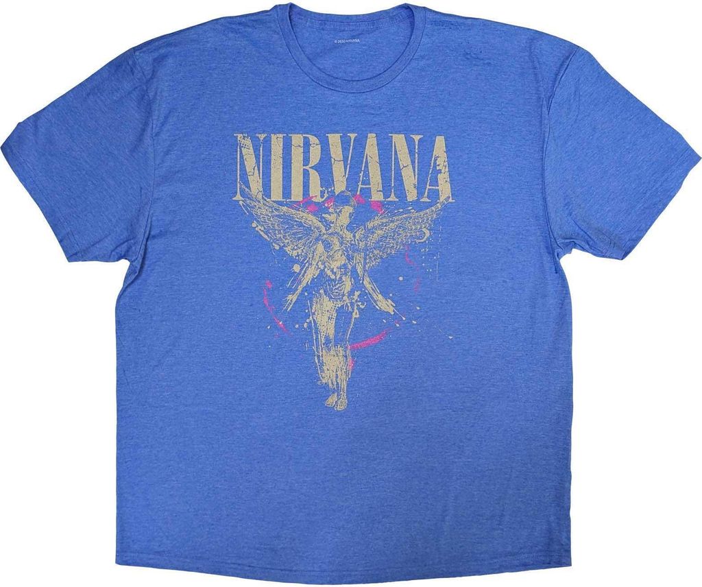Nirvana - "In Utero" T-Shirt für Herren/Damen Uni RO9137 (M) (Hellblau)