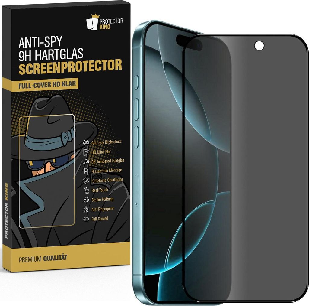 2x Blickschutz 9H Panzerglas für iPhone 17 Pro Full Screen Anti-Spy Privacy Sichtschutz echtes Tempered Glass Schutzfolie Schutzglas Displayschut...
