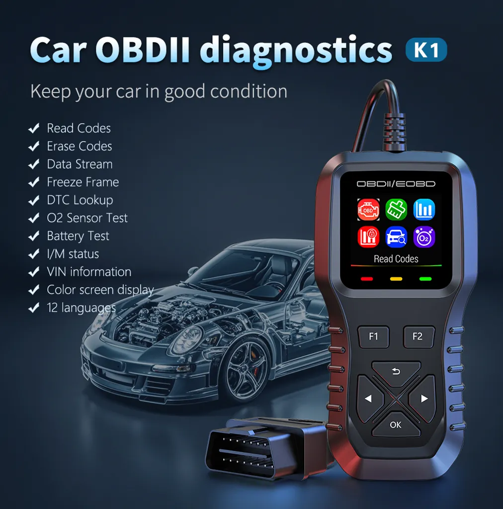 Lecteur de Code OBD2 Universel INF - Valise de Diagnostic Auto Moteur
