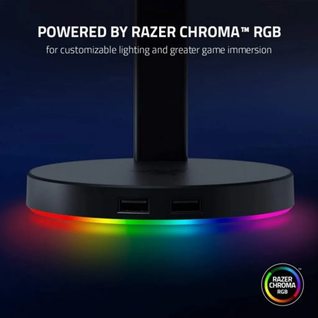 Support Casque Razer Rose avec Ports USB 3.1 - Idéal pour Setup Gaming