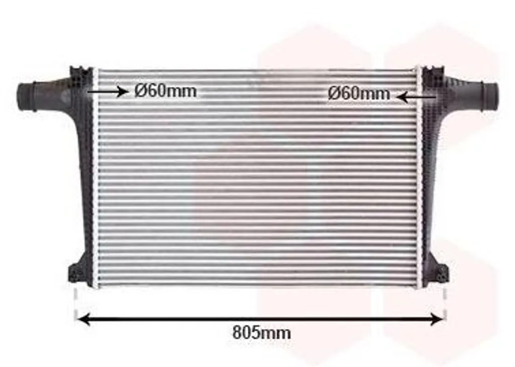 Intercooler de remplacement pour réparation moteur VW Touareg