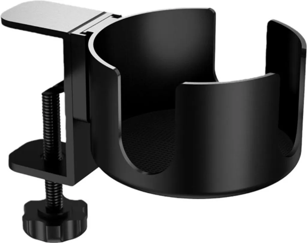 INF Supporto 2-in-1 Cuffie e Portabicchieri Gaming Rotazione 360°