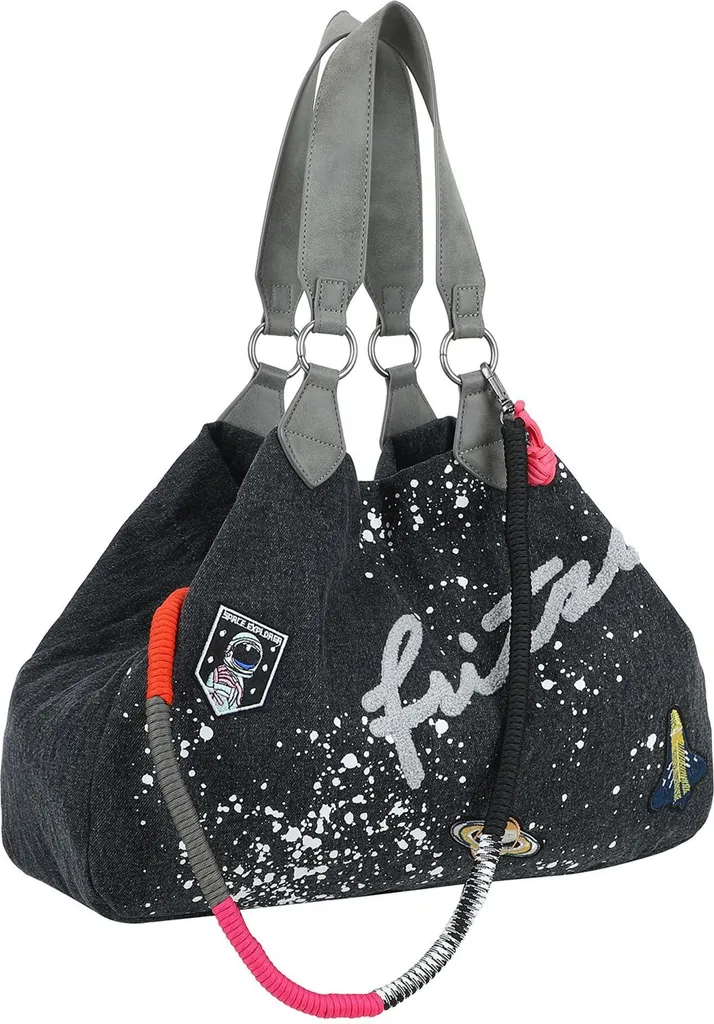 Sac à épaule Izzy Medium gris pour femme idéal pour le travail et les cours - 2