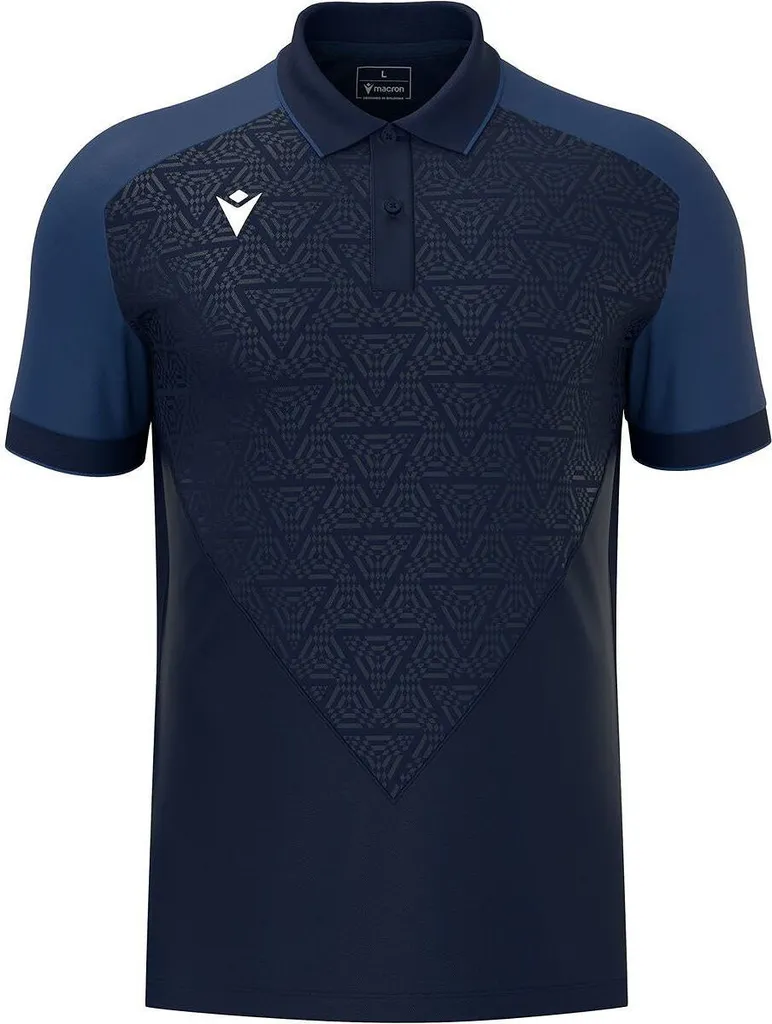 Polo Sport Anti-Transpiration Macron Thunder Baldwin Marine Homme Taille M