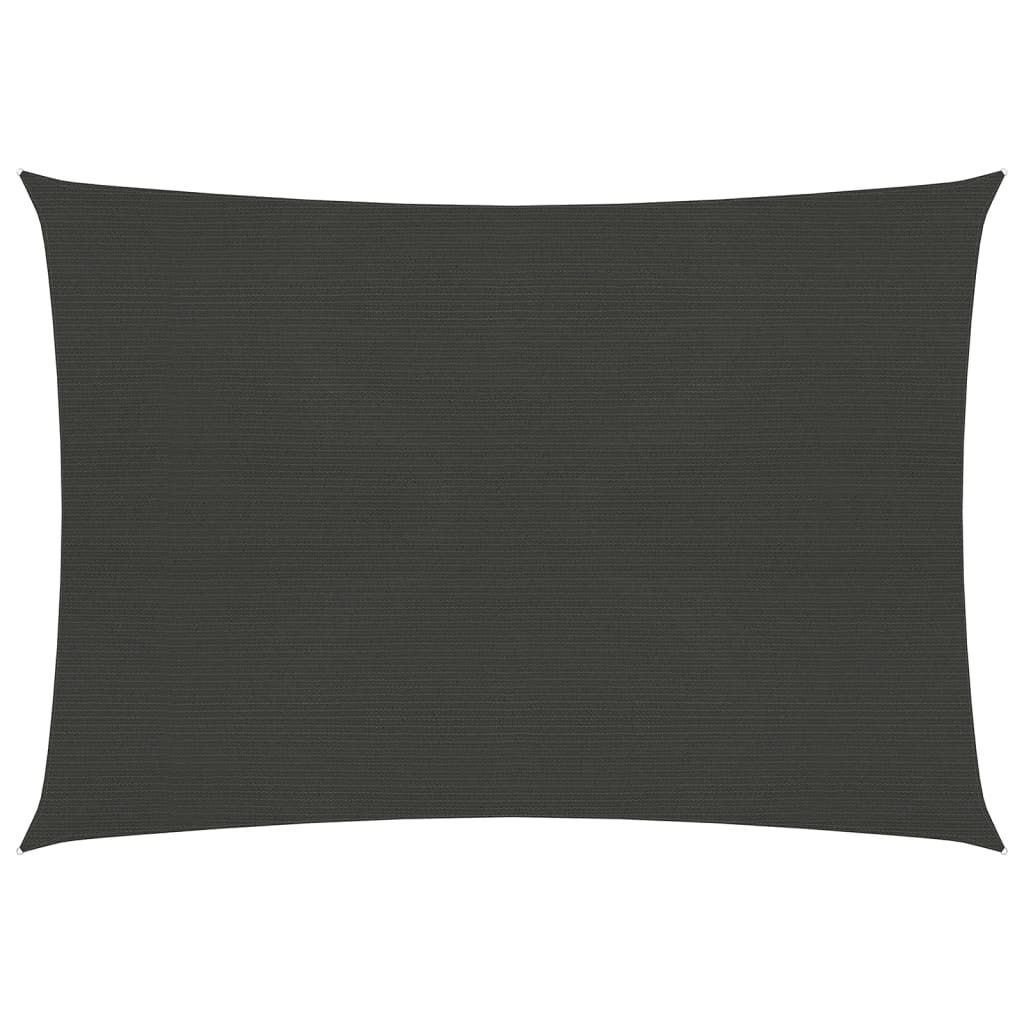 Sonnensegel 160 g/m² Anthrazit 6x7 m HDPE