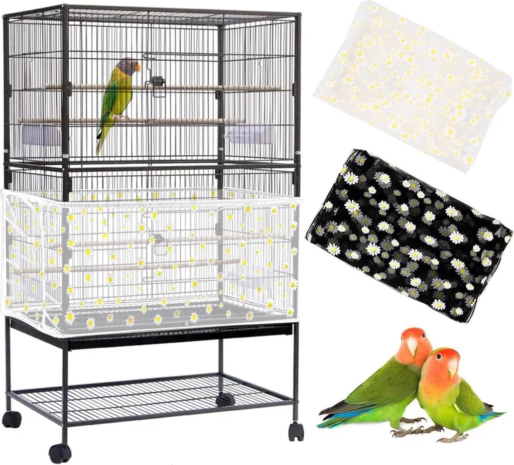 Jupe de cage à oiseaux extensible 300cm - Protection anti-projections x2